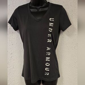 Under Armour Women's Charcoal V-Neck Tee